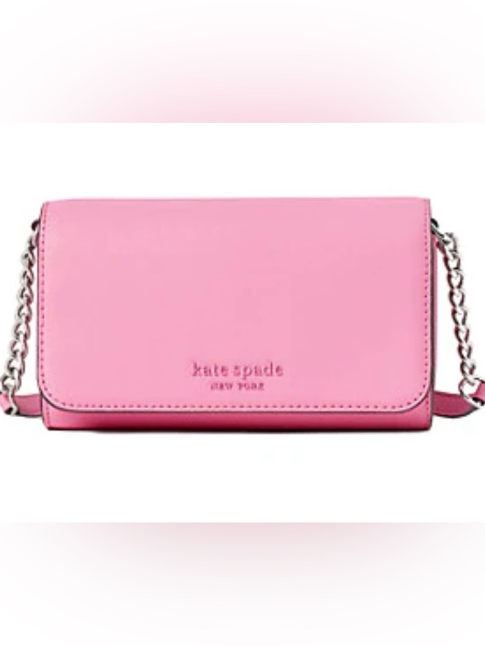 Kate Spade Cameron Small Flap Crossbody Purse Bag NWT Peony Pink